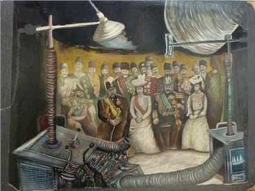 Painting, Ghasem Hajizadeh, Bbc Studio in the 19th Century, 1990, 4736